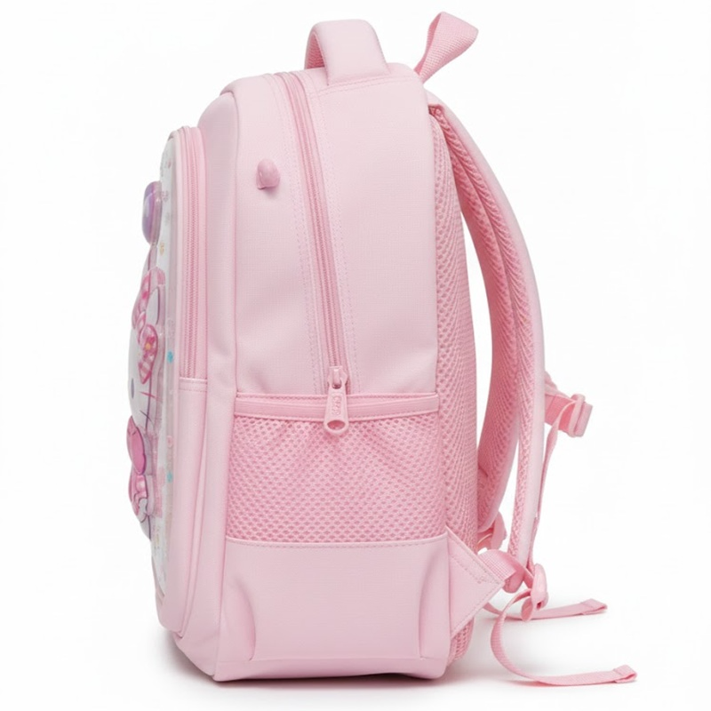 Hello Kitty "Sweet Heart" 3D Sequin Shimmer Kids School Backpack – Dreamy Pink Edition